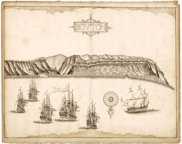 Dutch ships in the roads of Bau-Bau, Buton, ca. 1650